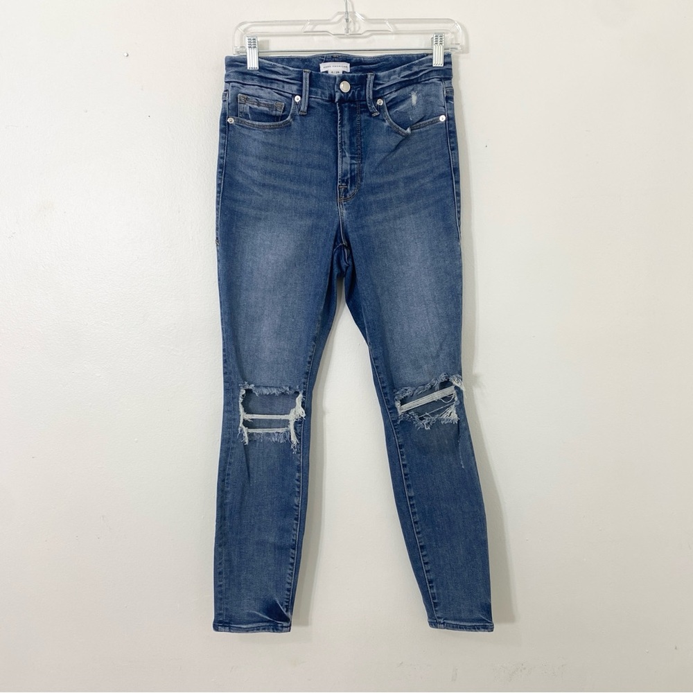 Good American Good Legs Skinny Distressed Jeans Women's Size 6/28